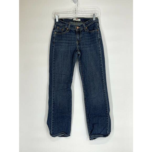 Levi’s Medium Wash 523 Curvy Bootcut Denim Jeans - Picture 1 of 6